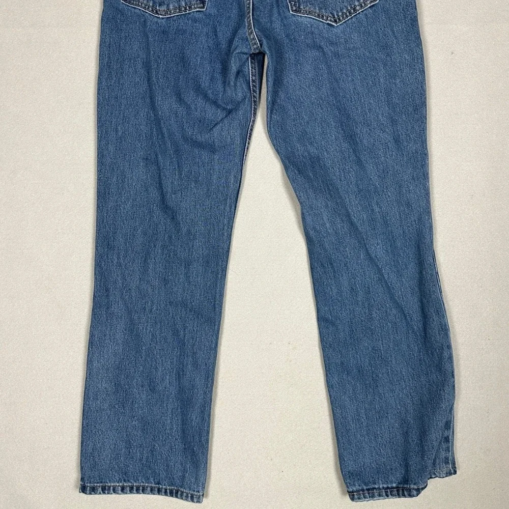 Levis 516 Jeans Mens 36X30 Blue Straight Leg Classic 5-Pocket Red Tab Denim Pant